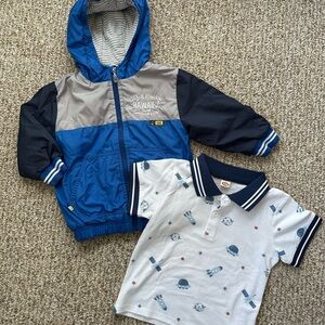 Kids Hawaii Jacket and Polo Shirt Set 3T